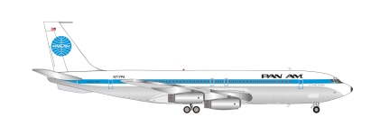 Herpa 573696 - 1:200 - Pan am Boeing 707-320 Jet Clipper Fleetwing